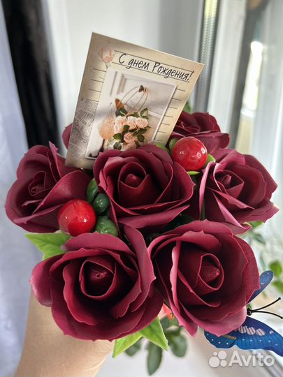 Букет мыльных роз