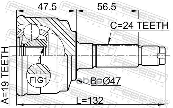 Шрус 0910014 Febest