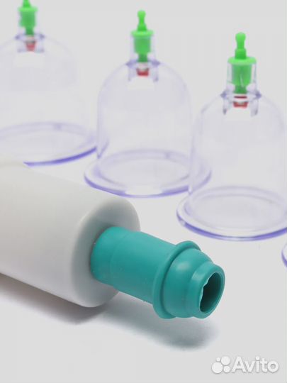 Банки массажные вакуумные 6шт