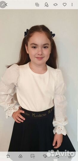 Блузка zara для девочки 146см + юбка