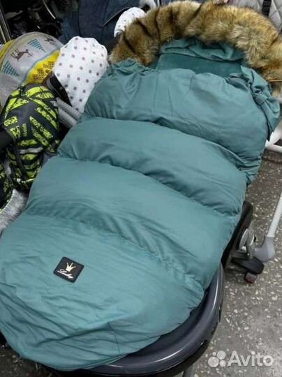 Зимний конверт в коляску и санки