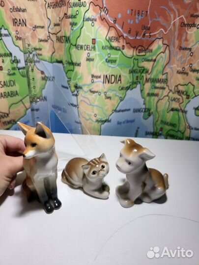 Фарфоровые статуэтки СССР лиса