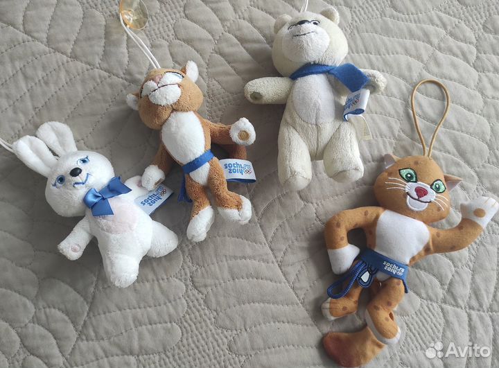 Игрушки-символы Олимпиады Сочи 2014