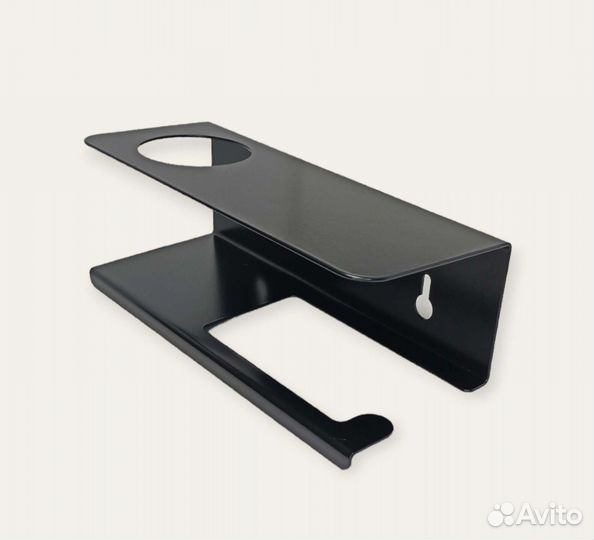 Держатель для туалетной бумаги, чёрный металл