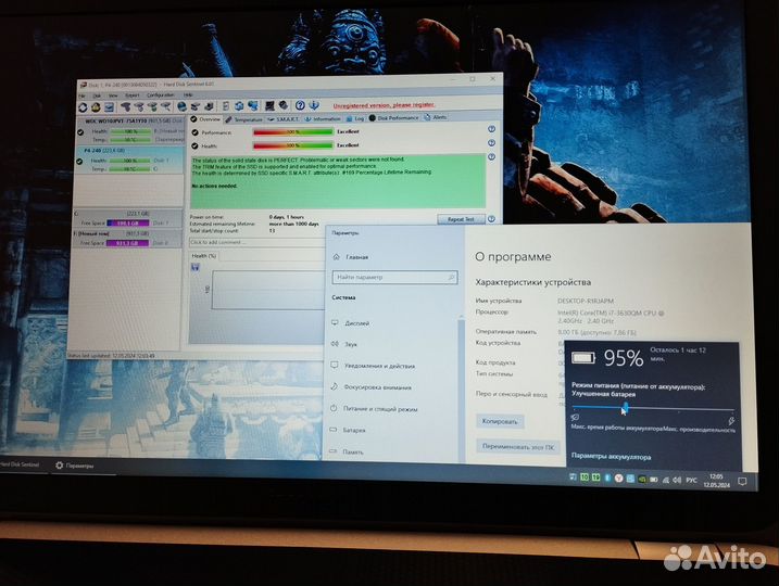 Мощный Dell игровой(ssd+hdd/i7/8/две видео к