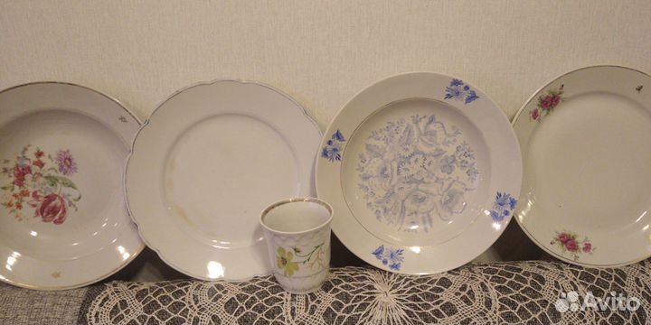 Посуда,стаканы,вазы,блюдечки,чайники Винтаж СССР