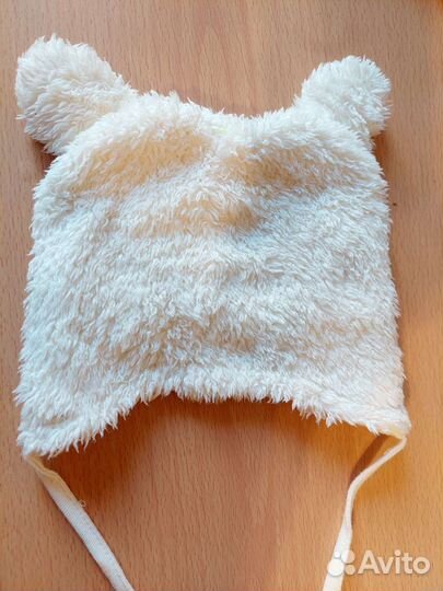 Шапка с ушками Моя горошина на весну