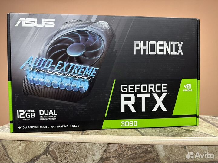Видеокарта asus nvidia GeForce RTX 3060 Phoenix
