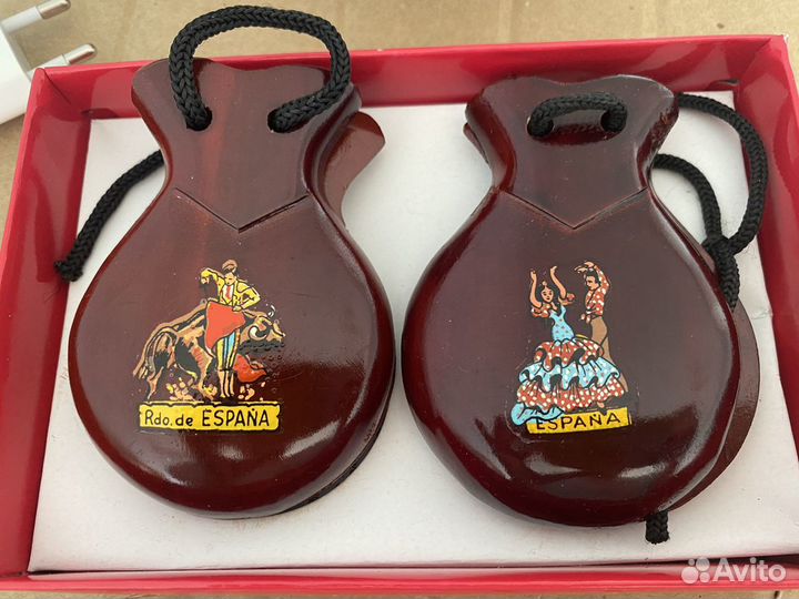 Кастаньеты новые, дерево, куплены в Испании