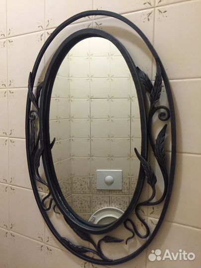 Ковка туалетное зеркало и лампа