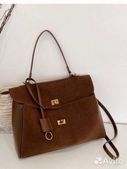 Сумка замшевая