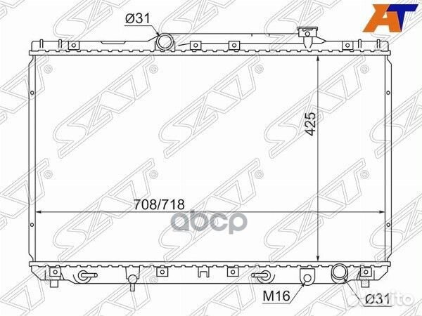 Радиатор Toyota Camry (XV10) 91-96 / Camry USA