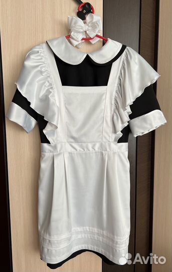 Школьный фартук + платье на последний звонок