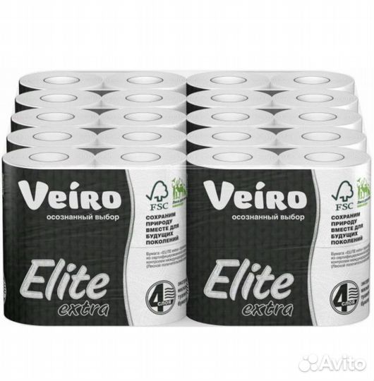 Туалетная бумага Viero 4-х слойная