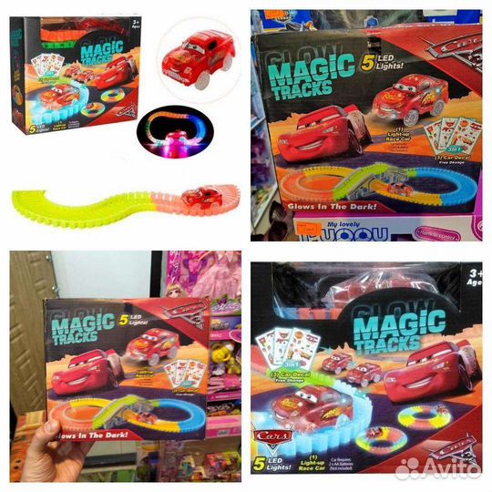 Тачки маквин на радиоуправлении мэджик трек