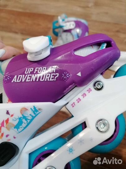 Коньки детские 2 в 1 регулируемые