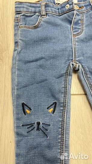 Джинсы zara новые 12-18 мес 86-92