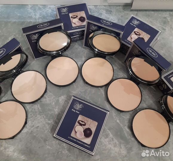 Пудры рассыпчатые, с коллагеном, запечённые