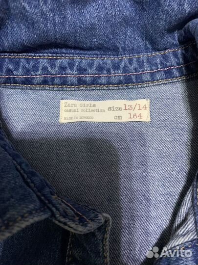 Джинсовая рубашка для девочки Zara