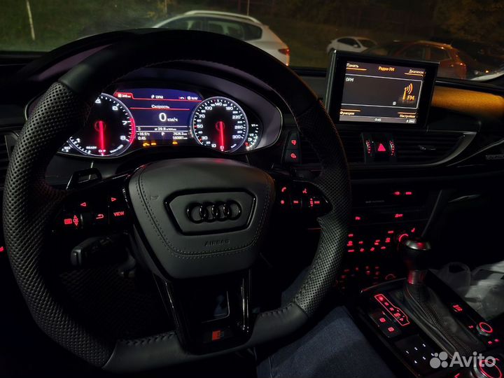 Руль Audi спорт S красная подсветка