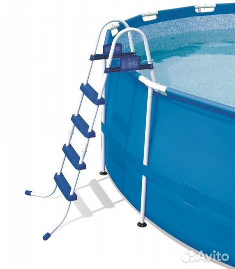 Каркасный бассейн bestway 366х122 см ротанг компле