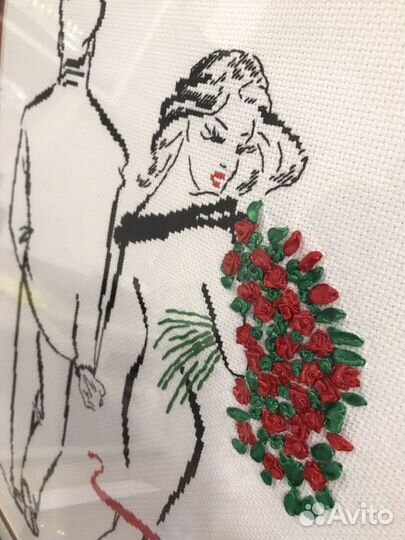 Картина. Вышивка в багете