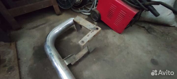 Защита заднего бампера padjero 4