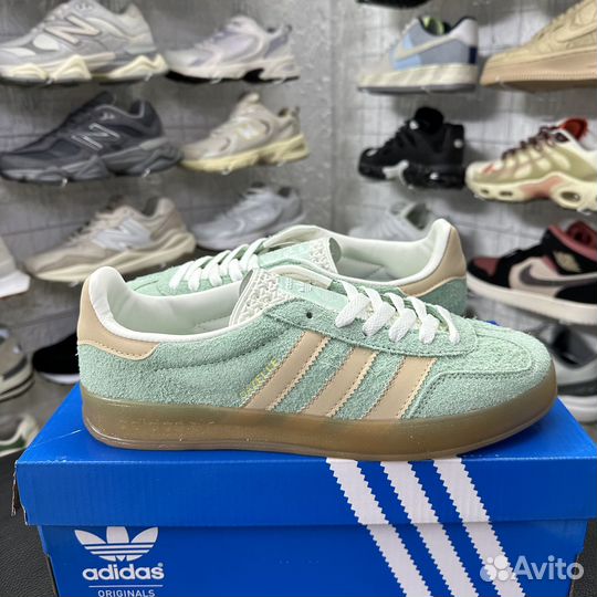 Кроссовки Adidas Gazelle Indoor Semi Green Spark 3