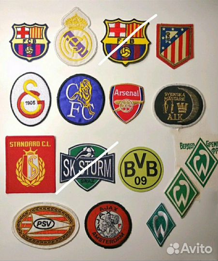 Нашивки/Знаки футбольные эмблемы F. C