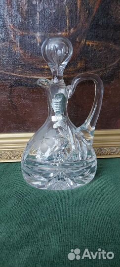 Ges.gesch графин хрустальный антикварный