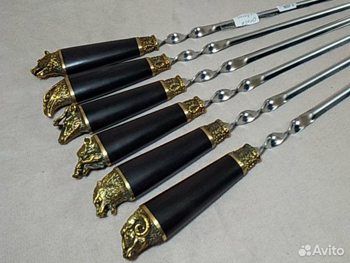 Шампура подарочные Охота (граб) 6шт