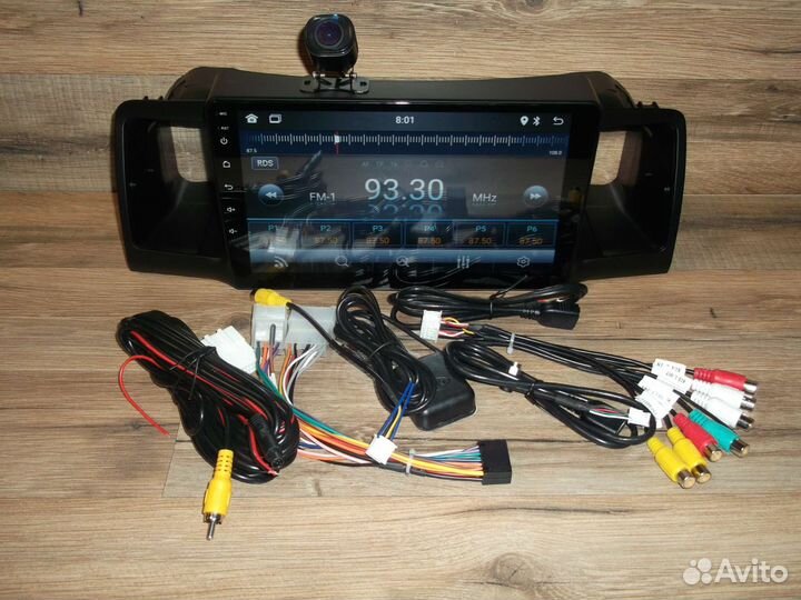 Магнитола Toyota Corolla E120 Android с камерой