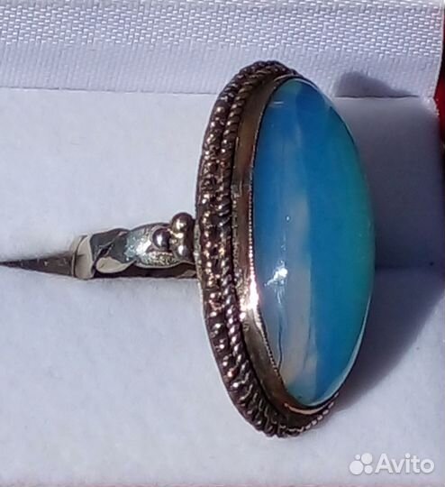 Винтажное кольцо с лунным камнем