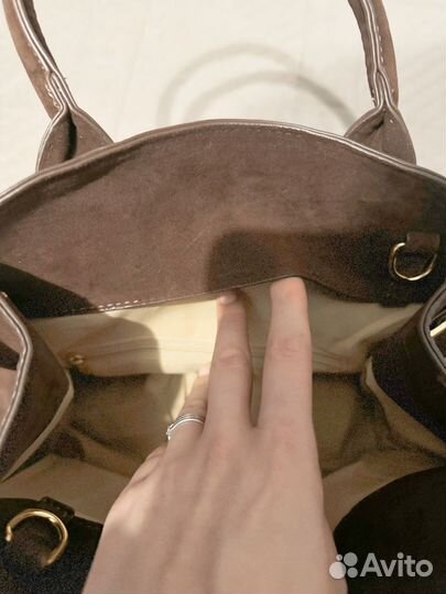 Сумка замшевая