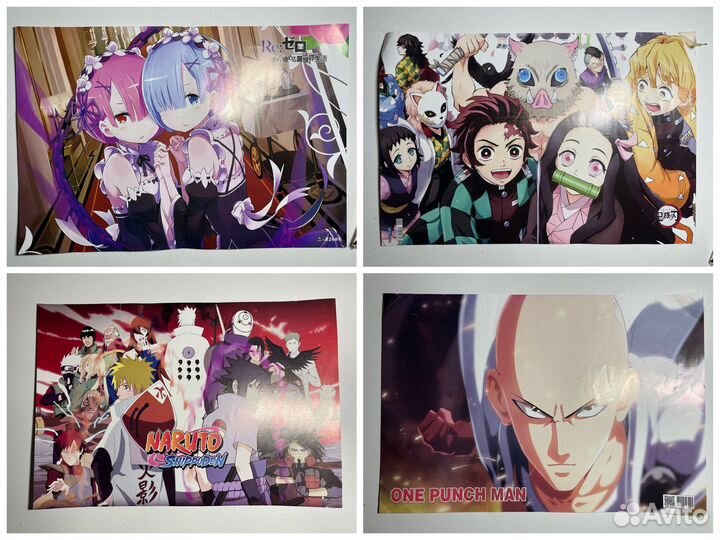 Плакаты аниме А3 разные