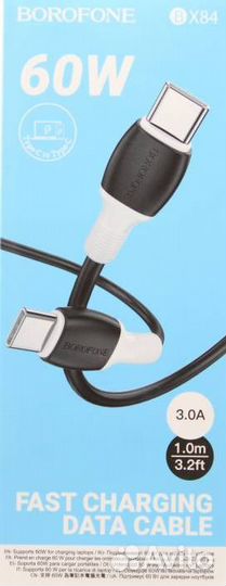 USB Кабель Type-C borofone BX84, 60W (Type-C - Typ