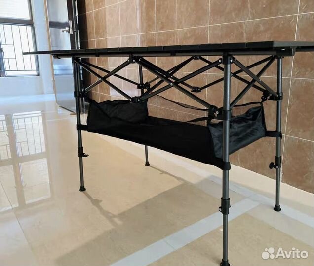 Реечный туристический складной стол 140х70х70