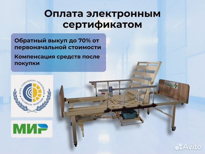 Кровать медицинская функциональная