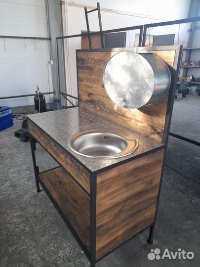 Раковина с тумбой для дачи