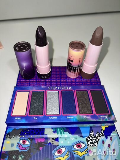 Sephora тени+ помада