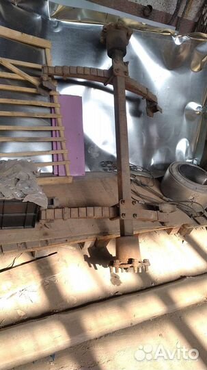 Ось балка для телеги, прицепа с рессорами