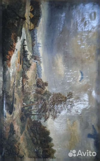 Старая картина. Холст, масло