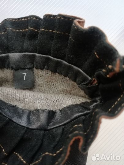 Перчатки кожа новые зима