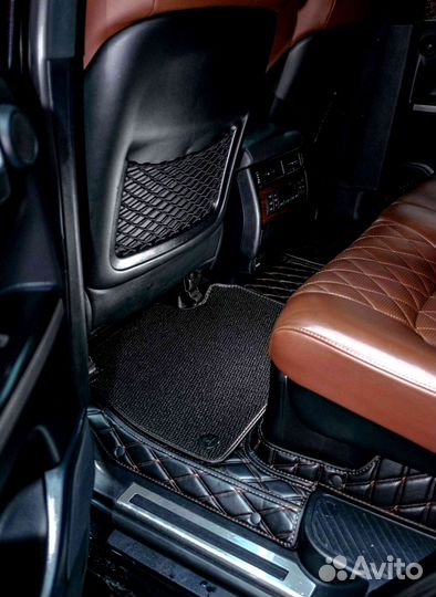 Коврики в салон на Toyota Land Cruiser 200 2016г