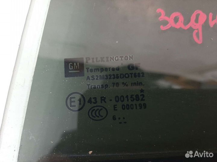 Форточка двери задняя Opel Astra H