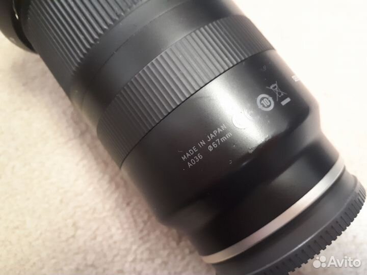 Sony FE tamron 28-75mm f2.8 di iii rxd a036 стекло