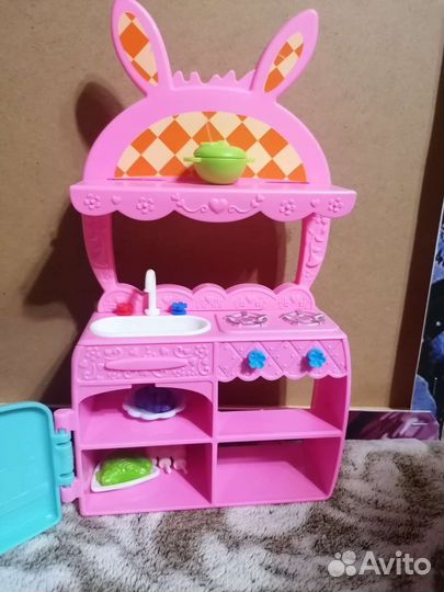 Кукла enchantimals с питомцем на кухне