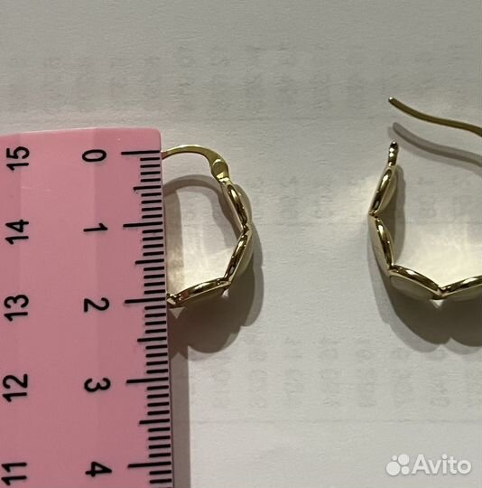 Серьги конго с опалами