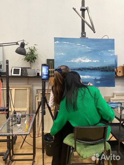 Уроки масляной живописи дети + взрослые