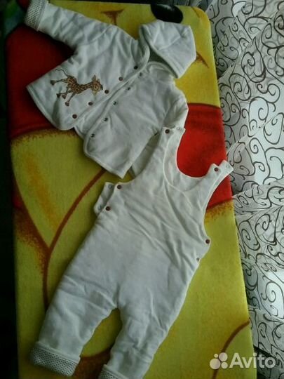 Костюм (полукомбинезон и кофточка) для мал. /дев